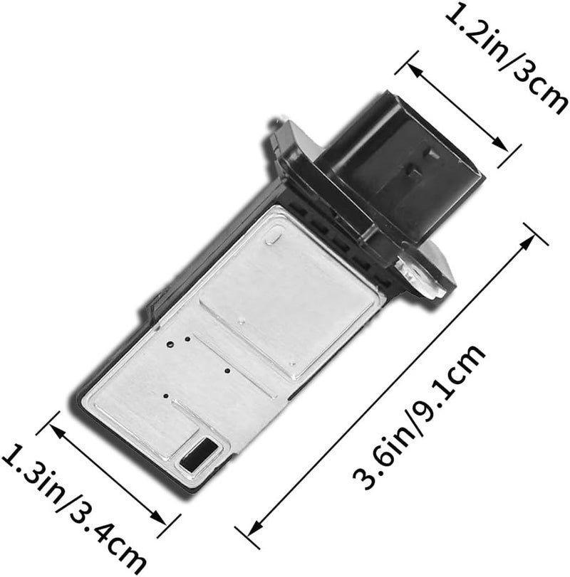 Couslcd Mass Air Flow Meter Sensor, Auto Mass Air Flow Meter Sensor, Aluminum & Plastic Automotive Airflow Sensor Replace 22680-7S00A, Universal Car Accessories MAF Sensor - Image 2